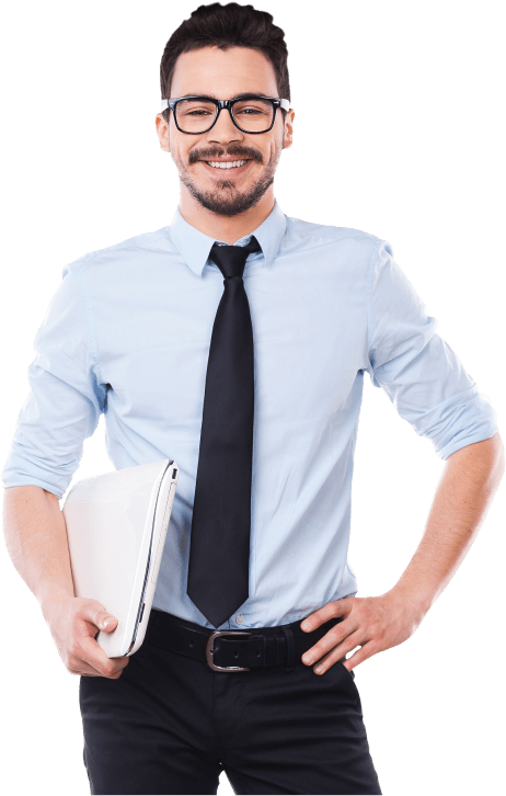 Smiling HR professional looking at camera – recruitment services